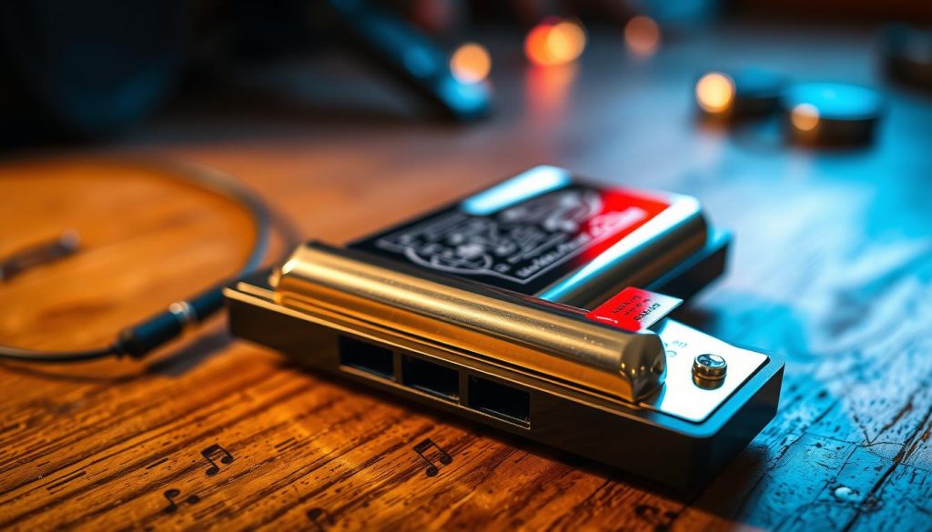 A detailed, expertly-crafted harmonica nestled on a wooden surface, illuminated by soft, warm lighting that enhances its intricate design. The harmonica is the focal point, capturing the viewer's attention, while the background subtly suggests a music-focused setting, perhaps a cozy studio or stage. The composition emphasizes the harmonica's importance, inviting the viewer to appreciate its role in understanding musical transposition and the Richter tuning system. The overall mood is one of contemplation and appreciation for the versatile instrument. A detailed, expertly-crafted harmonica nestled on a wooden surface, illuminated by soft, warm lighting that enhances its intricate design. The harmonica is the focal point, capturing the viewer's attention, while the background subtly suggests a music-focused setting, perhaps a cozy studio or stage. The composition emphasizes the harmonica's importance, inviting the viewer to appreciate its role in understanding musical transposition and the Richter tuning system. The overall mood is one of contemplation and appreciation for the versatile instrument.