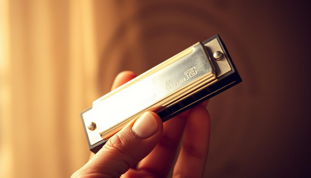 A hand-held harmonica, its silver-toned body gleaming under a soft, directional light, set against a blurred, sepia-toned background that evokes a vintage, nostalgic atmosphere. The harmonica is positioned at a slight angle, showcasing its intricate details and design, inviting the viewer to imagine the rich, soulful melodies it can produce. The overall composition highlights the harmonica as the central focus, with the background subtly complementing the instrument's timeless appeal, creating a visually compelling and evocative representation of the topic of "Études de cas de transposition illustrées." A hand-held harmonica, its silver-toned body gleaming under a soft, directional light, set against a blurred, sepia-toned background that evokes a vintage, nostalgic atmosphere. The harmonica is positioned at a slight angle, showcasing its intricate details and design, inviting the viewer to imagine the rich, soulful melodies it can produce. The overall composition highlights the harmonica as the central focus, with the background subtly complementing the instrument's timeless appeal, creating a visually compelling and evocative representation of the topic of "Études de cas de transposition illustrées."